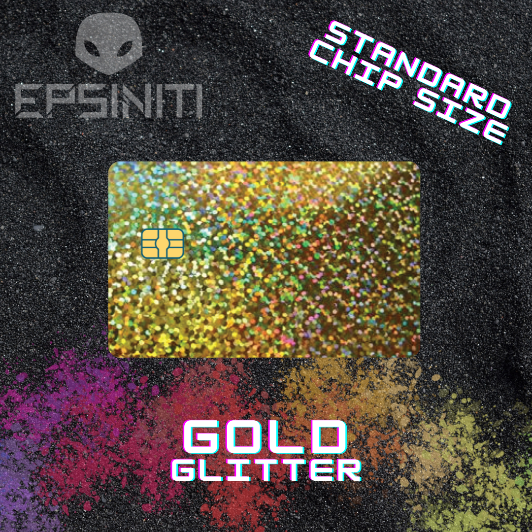 Gold Glitter Card Wrap