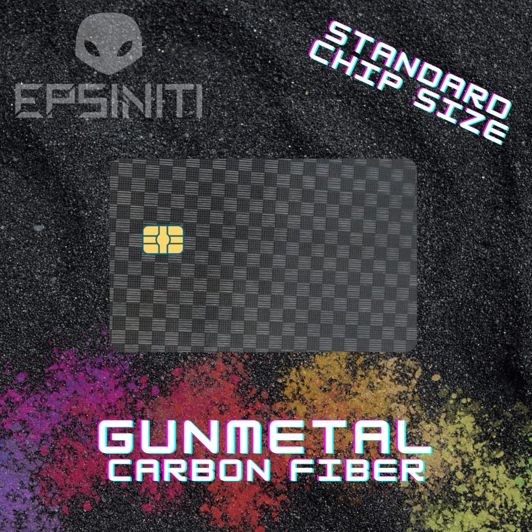 Gunmetal Carbon Fiber Card Wrap