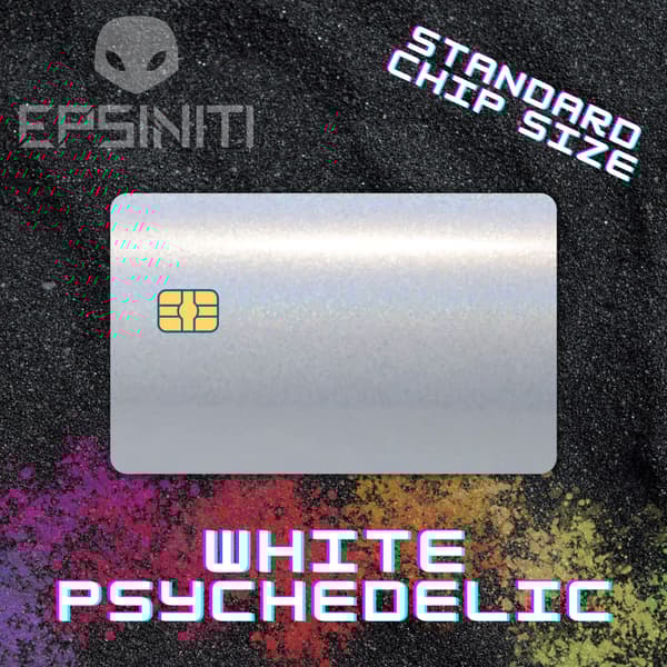 White Psychedelic Card Wrap