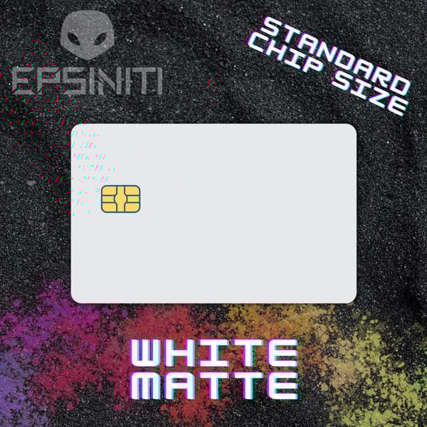 White Matte Card Wrap