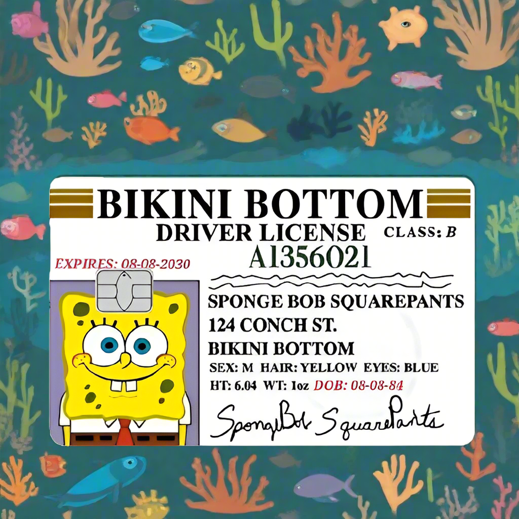 Spongebob Squarepants Card Wrap