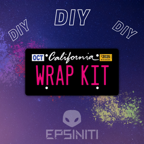 Hot Pink California License Plate Wrap