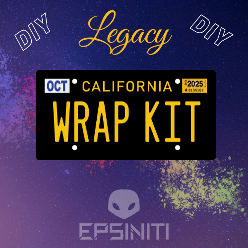 Legacy California License Plate Wrap