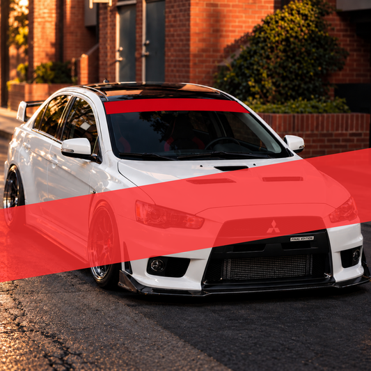 Red Gloss Windshield Banner