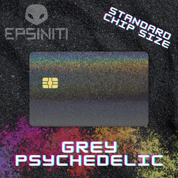 Grey Psychedelic Card Wrap