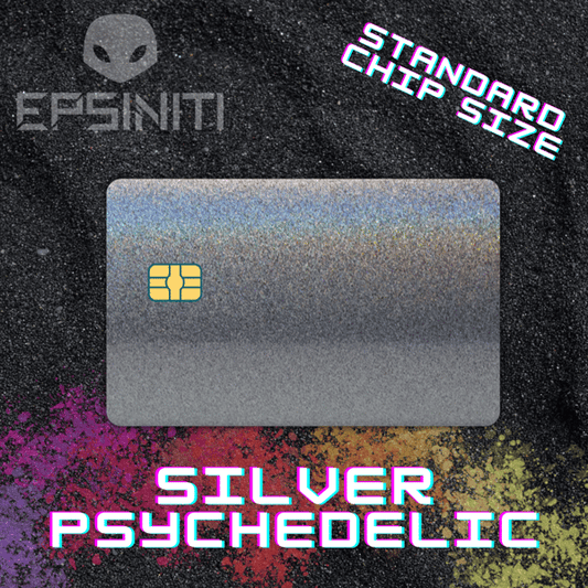 Silver Psychedelic Card Wrap