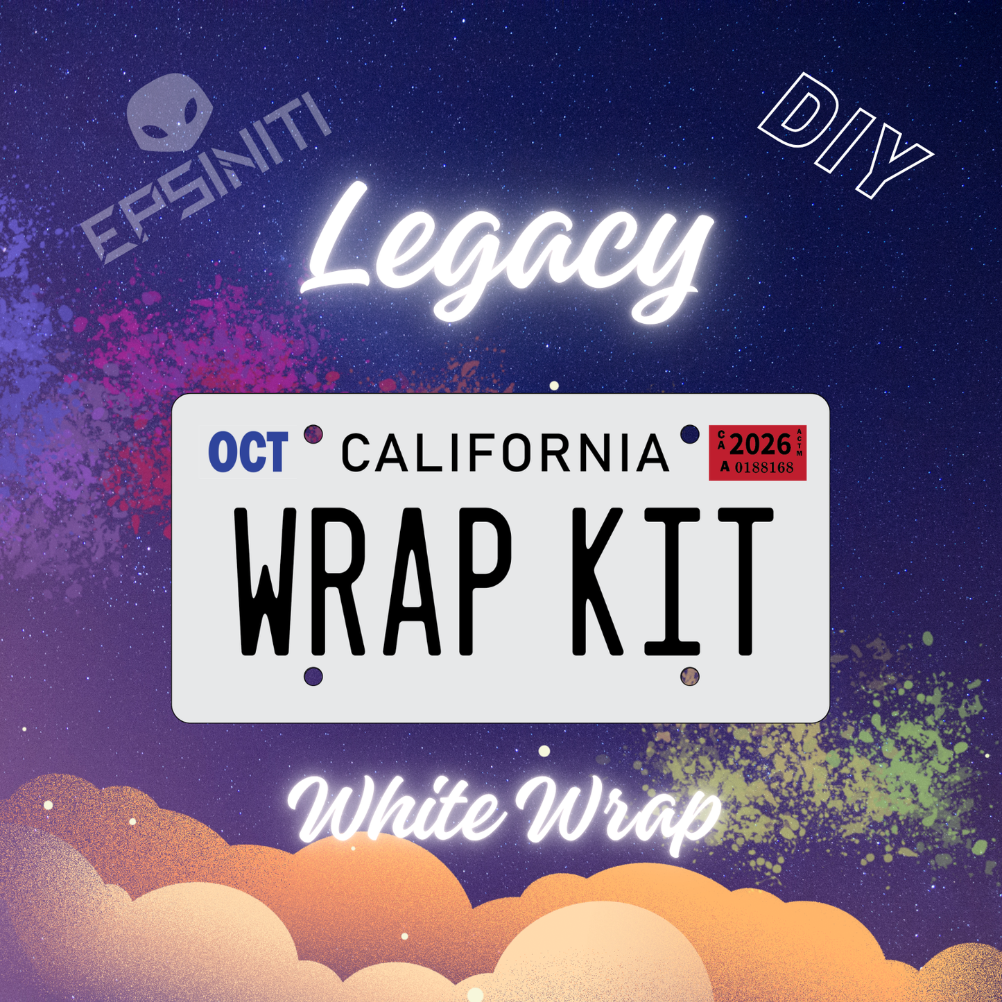 White Wrap Legacy Obsidian Black
